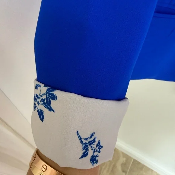 Skies Are Blue Vibrant Blue Women's Blazer - Picture 7 of 12